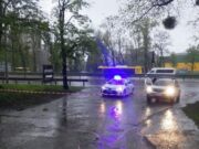 21 kwietnia, rano w rejonie Holośiw w Kijowie, doszło do eksplozji, zginął mężczyzna
